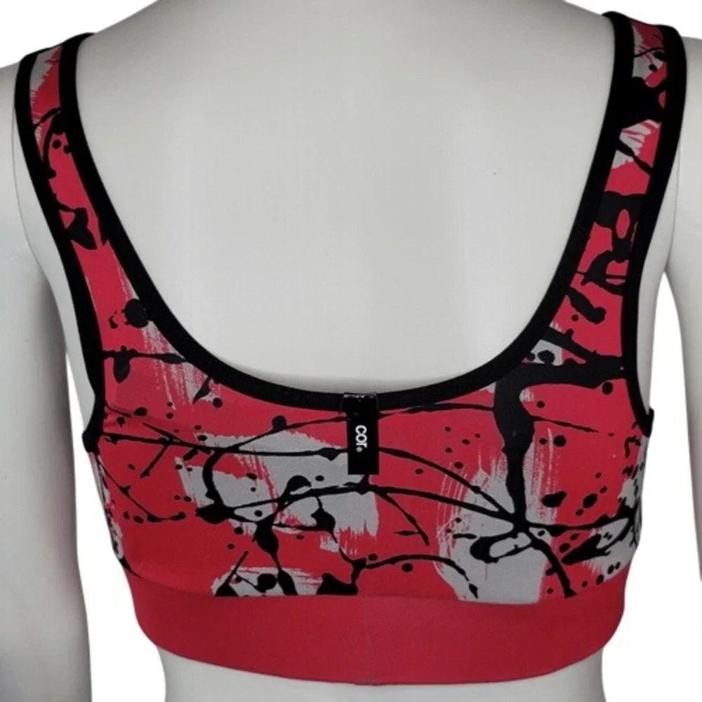COR Splatter‎ Print Scoop Neck Sports Bra